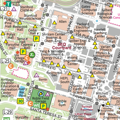 Parking Map of Varian Area