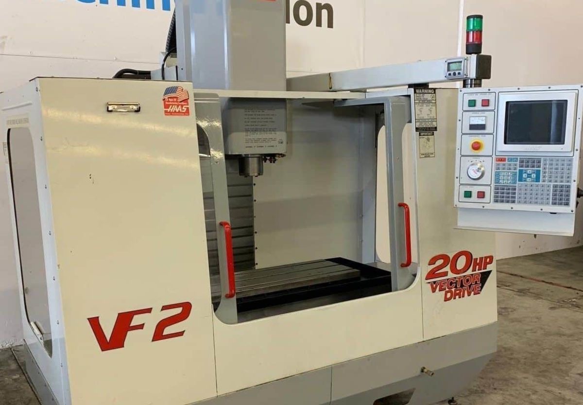 CNC 4-axis Haas VF-2 Machining Center with a work area of 30 x 16.5 inches (762mm x 419mm)